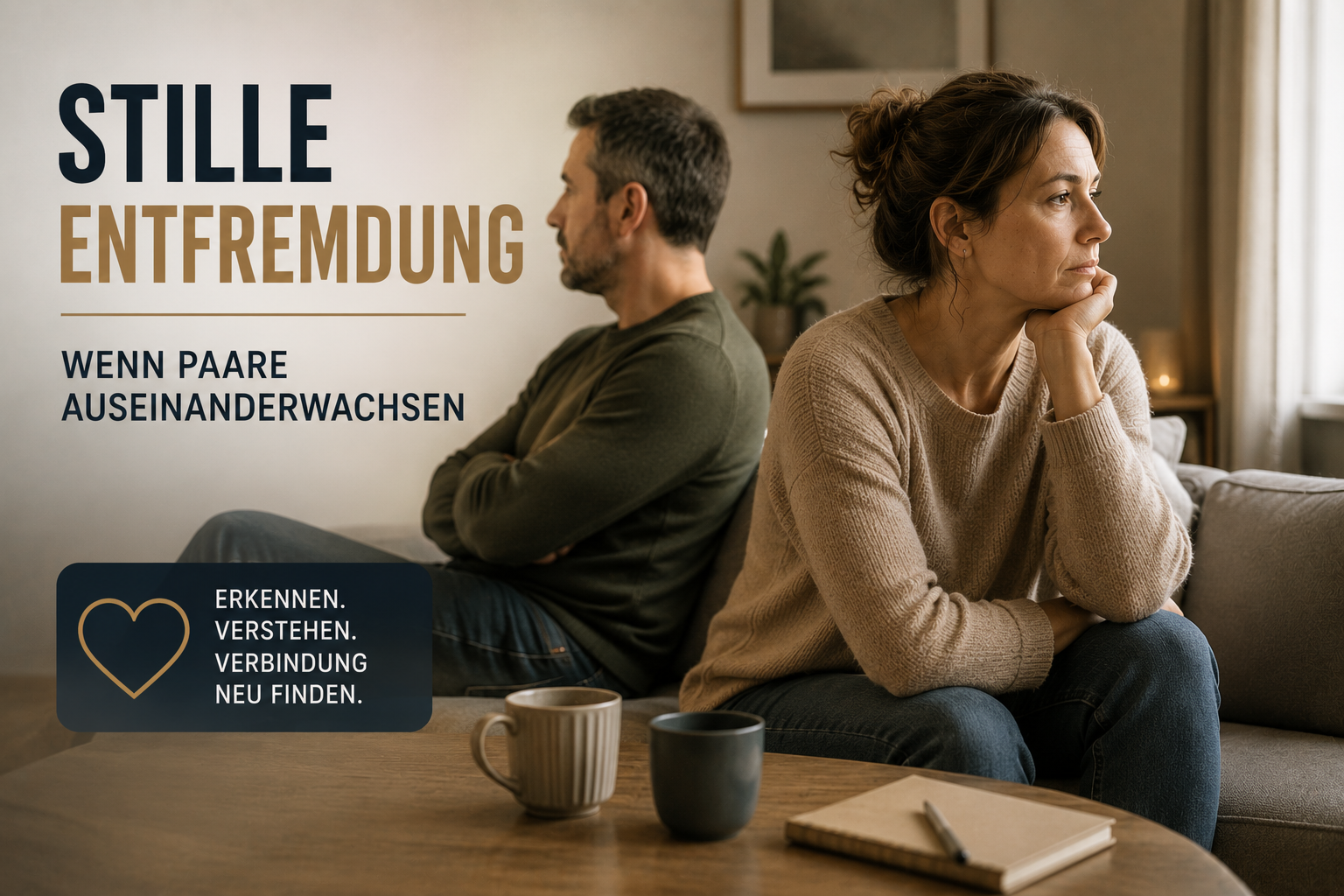 Wir streiten kaum – und trotzdem stimmt etwas nicht. Was stille Entfremdung in der Beziehung bedeutet