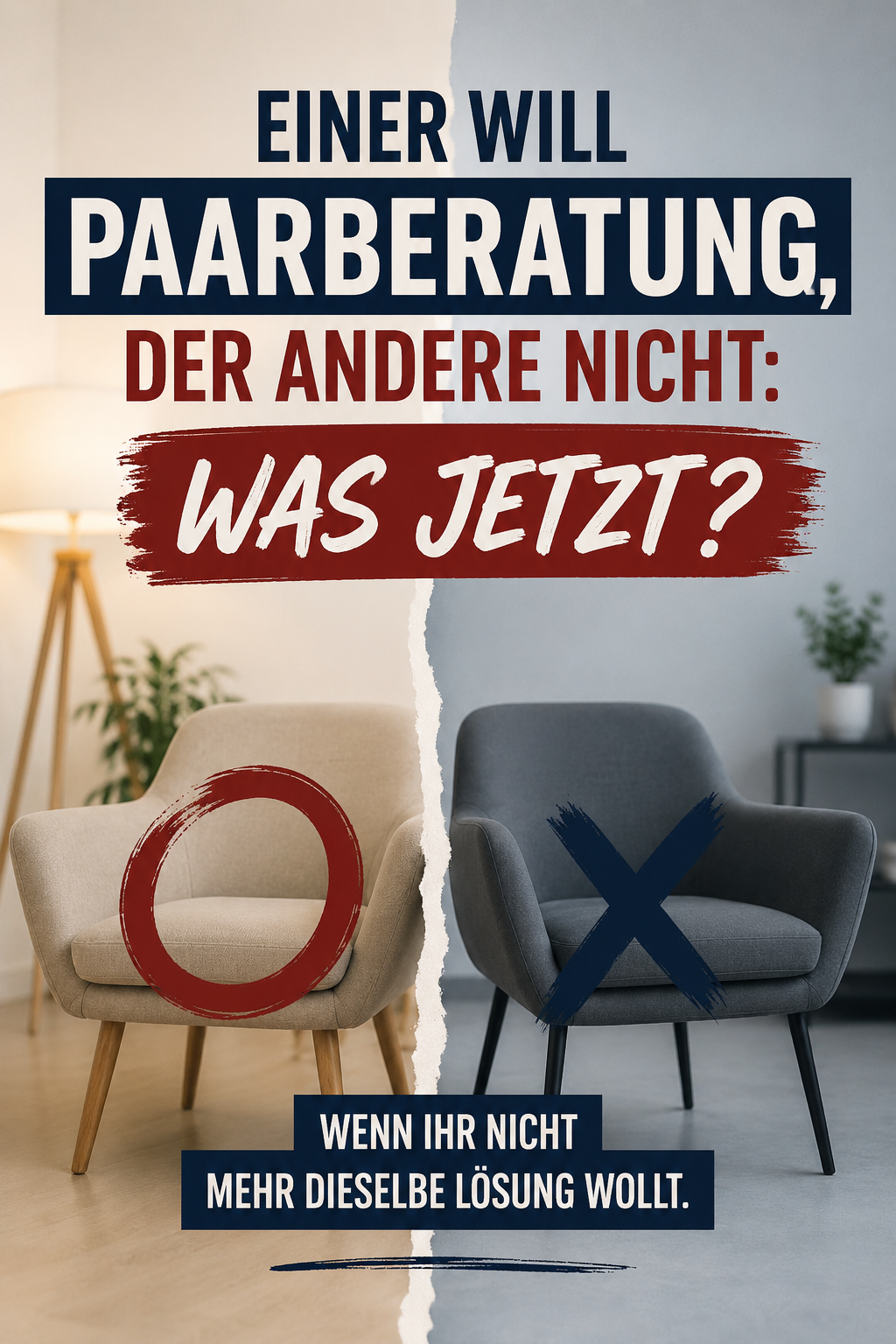 Einer will Paarberatung, der andere nicht: Was jetzt?